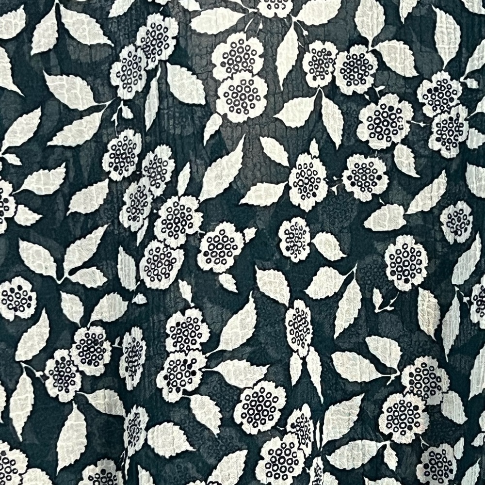 Ba&sh Blanche Floral Peplum Sheer Blouse Blue Peacock Size S - Picture 4 of 8